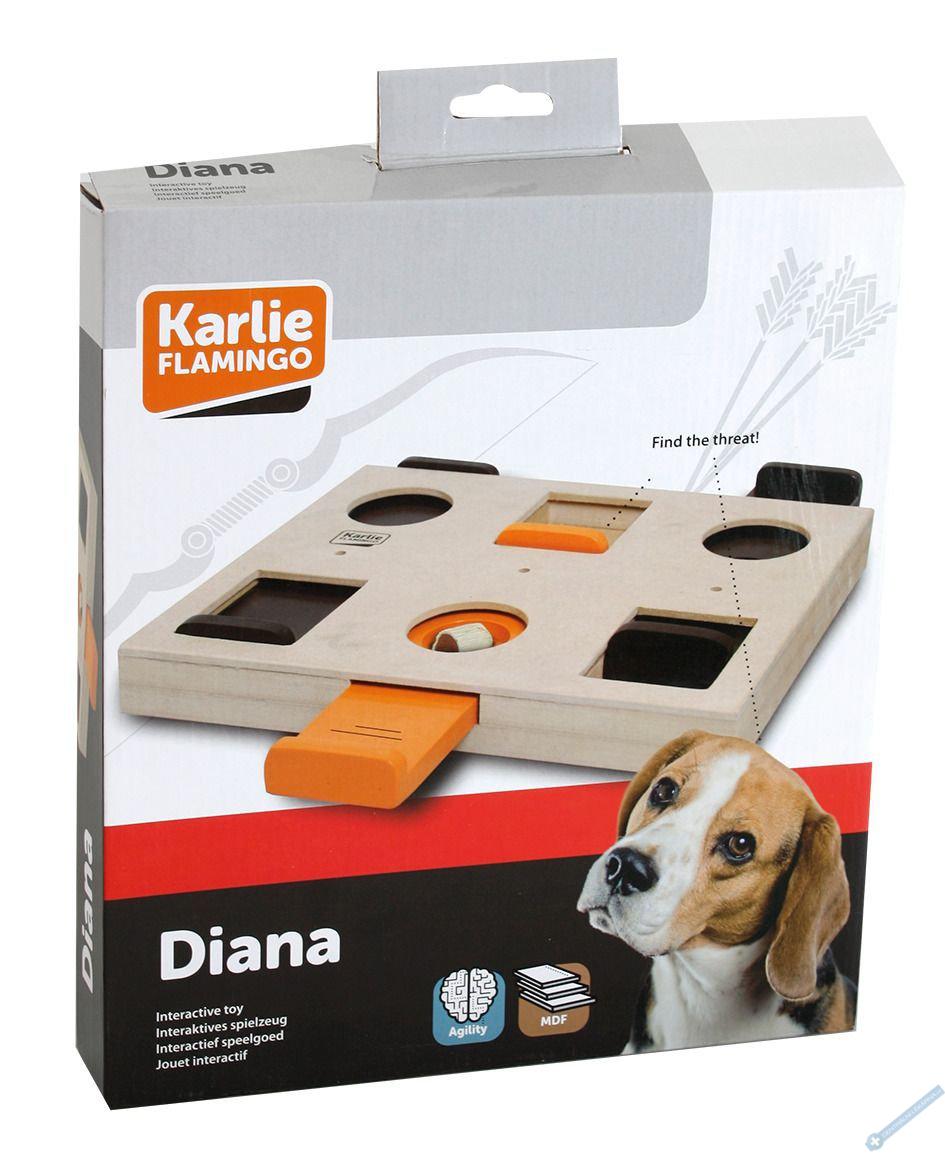 Karlie Interaktivní dřevěná hračka Diana 29,5x27x4cm
