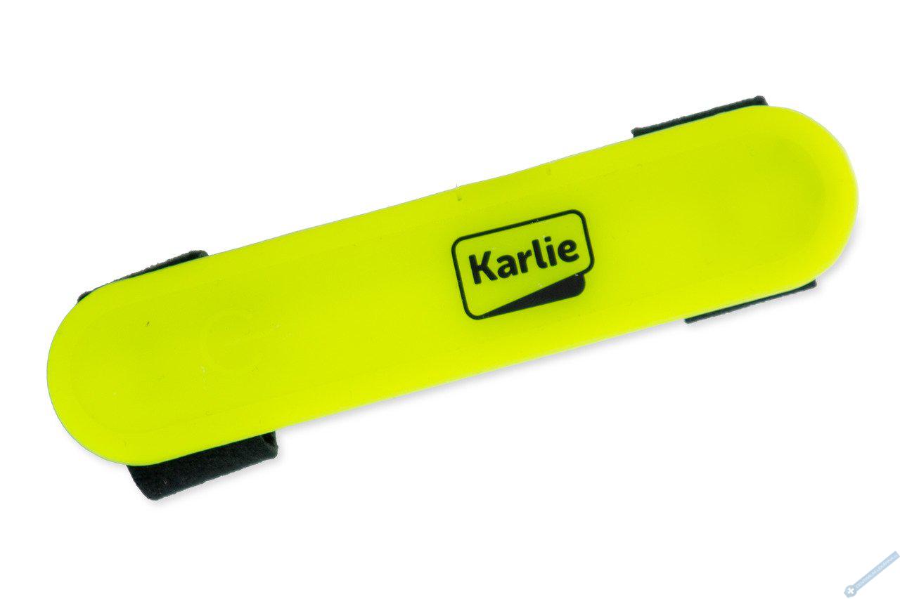 Karlie LED světlo na obojek, vodítko, postroj s USB nabíjením žluté 12x2,7cm