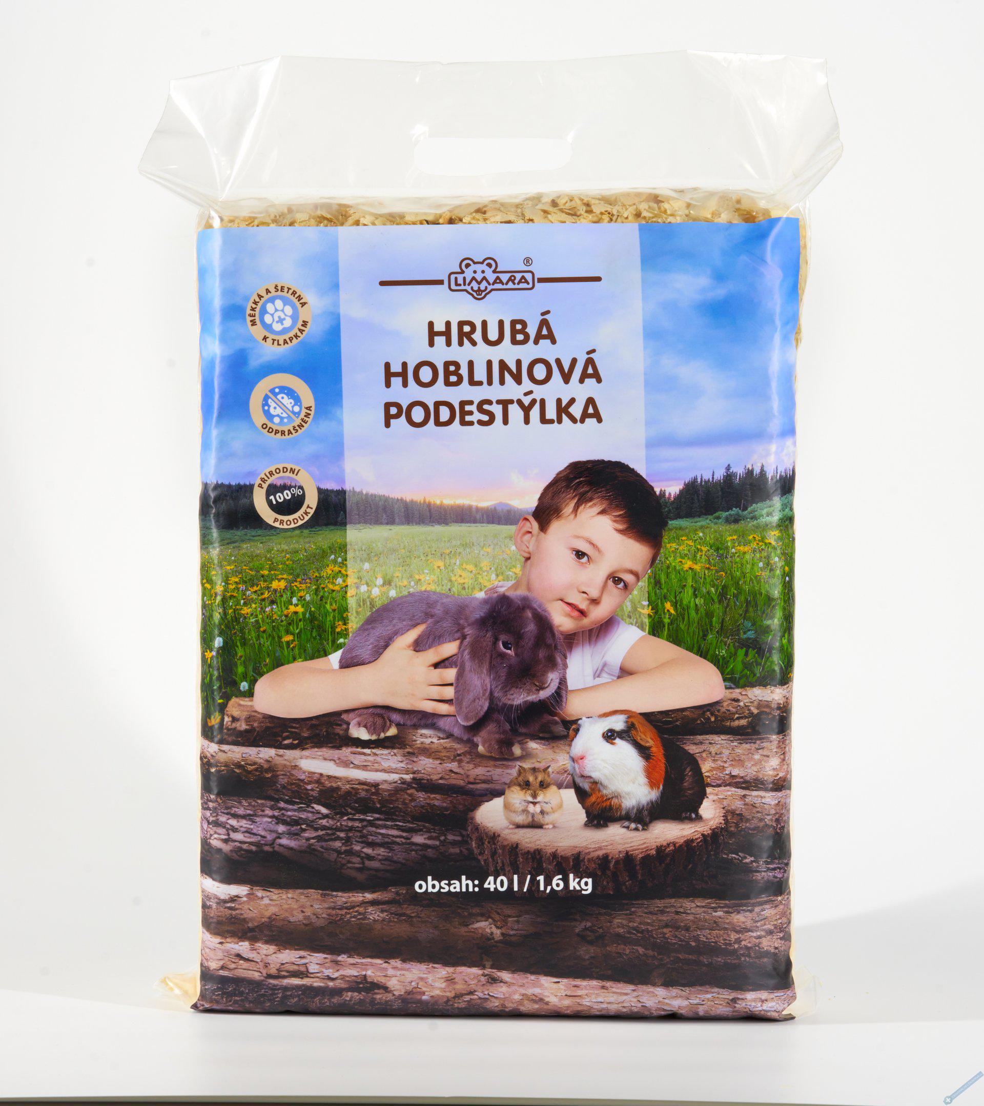 LIMARA hrubá hoblinová podestýlka 40l/1,6Kg