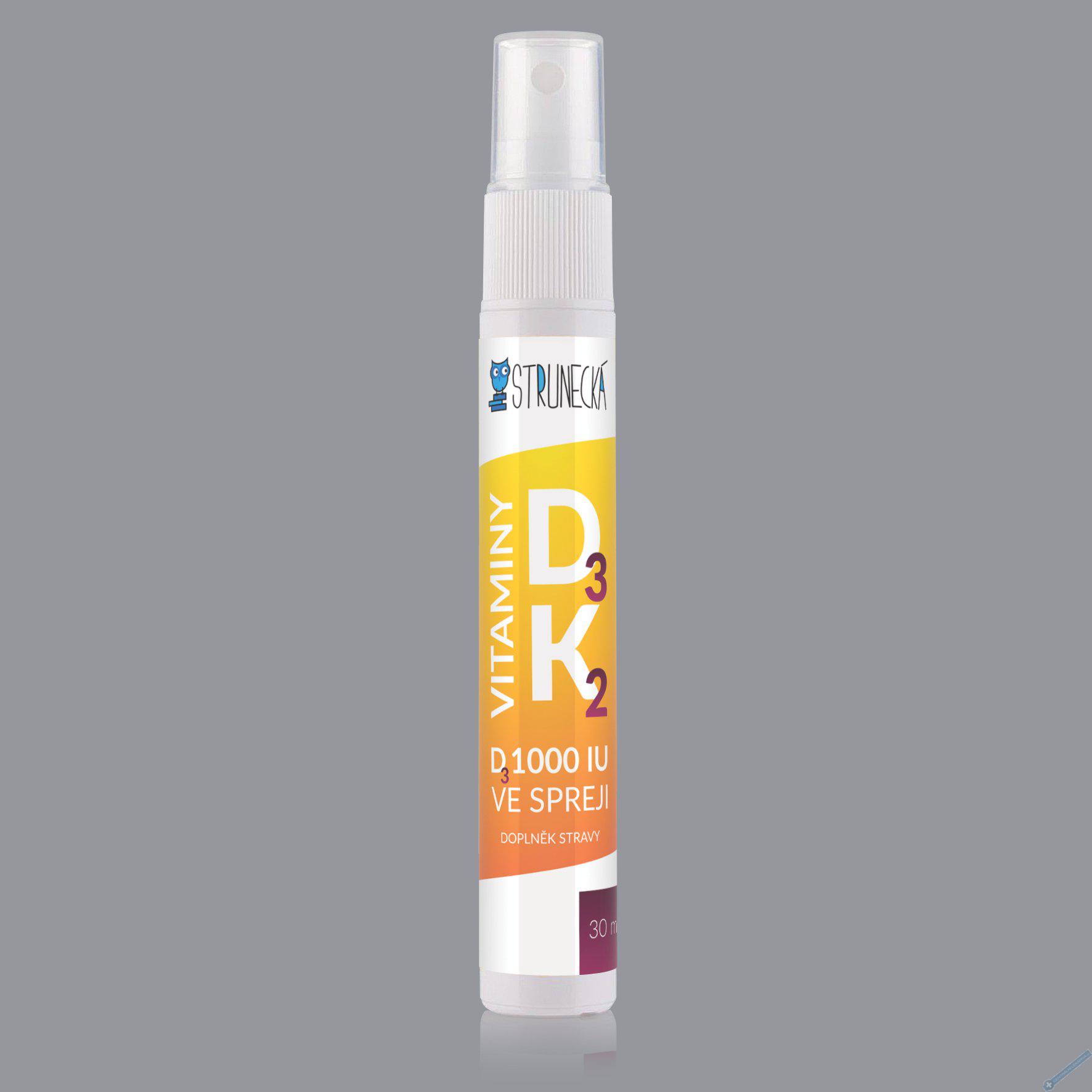 Struneck Vitamin D3 1000 IU + K2 ve spreji 30 ml