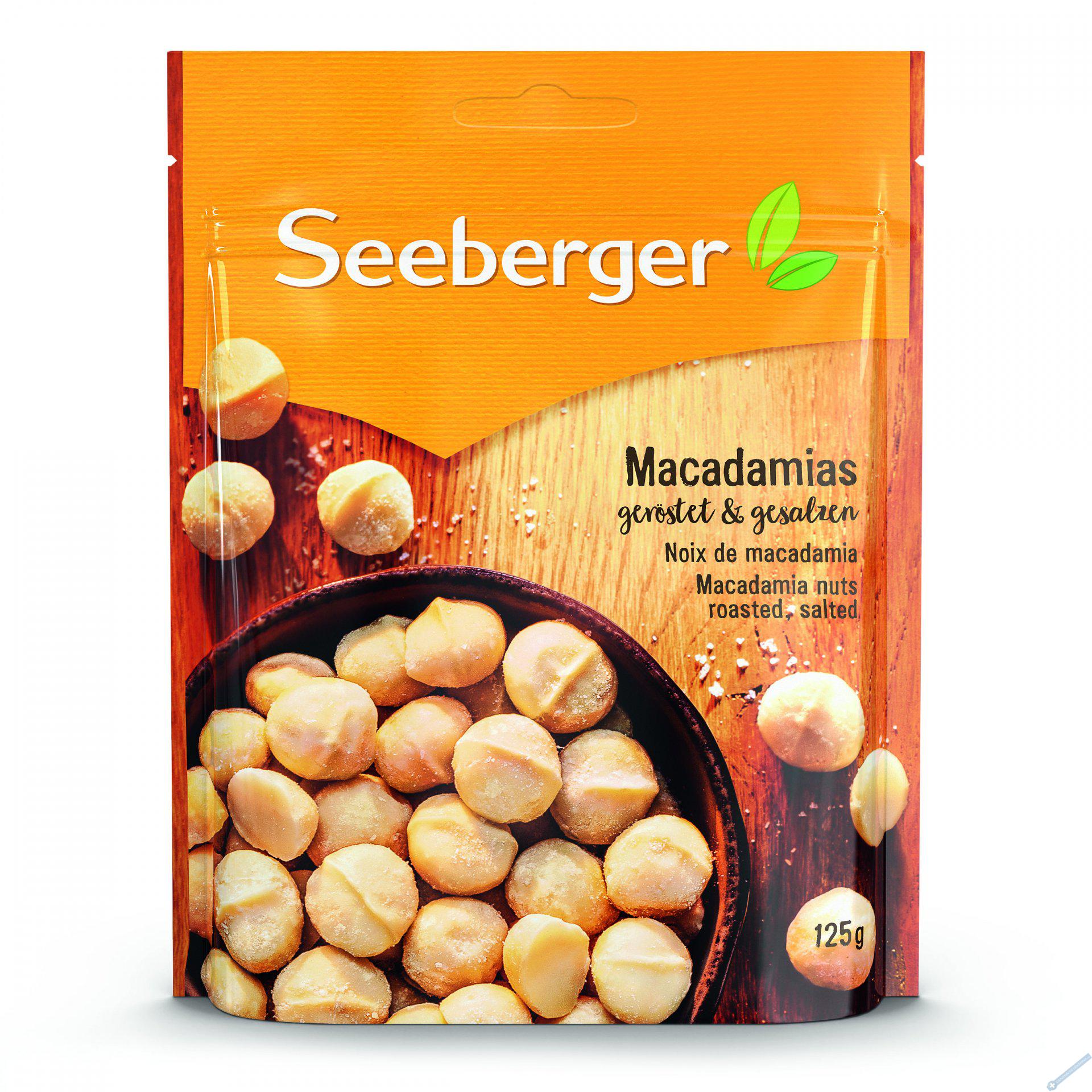 Seeberger Makadamové ořechy pražené a solené 125g