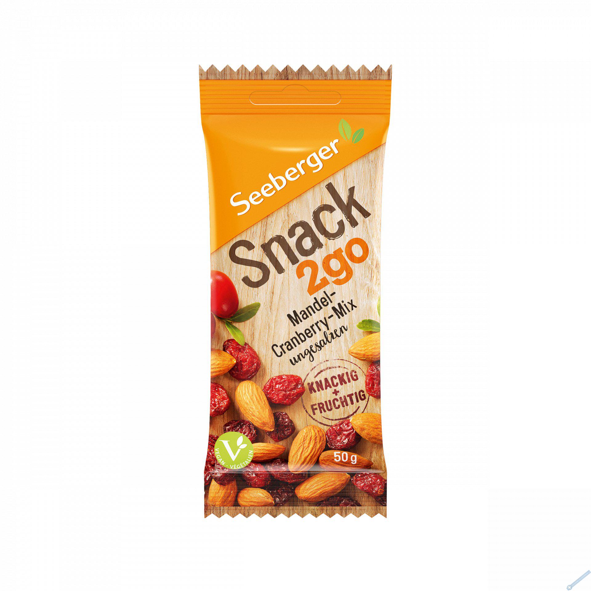 Seeberger Mix mandl a brusinek Snack2go 50g