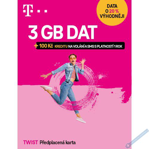 T-Mobile SIM Twist S námi 3GB