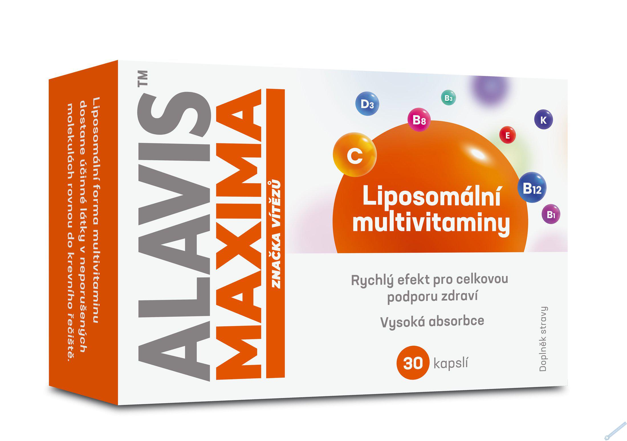 ALAVIS MAXIMA Liposomální multivitaminy 30 kapslí