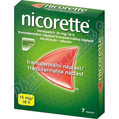 Nicorette Invisipatch 15mg-16h nplast 7x15mg