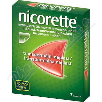 Nicorette Invisipatch 25mg-16h nplast 7x25mg