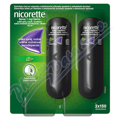 Nicorette spray 1mg-dvka orm.spr.2x13.2ml