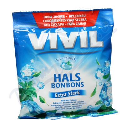Vivil Extra siln mentol + vit.C bez cukru 60g
