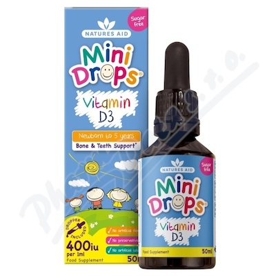 Vitamn D3 kapky pro dti (200 IU) 50ml