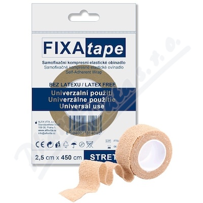 FIXAtape STRETCH 2.5cmx450cm samofixan obinadlo