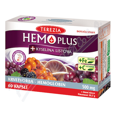 TEREZIA HEMOPLUS+Kys.listov cps.50+10