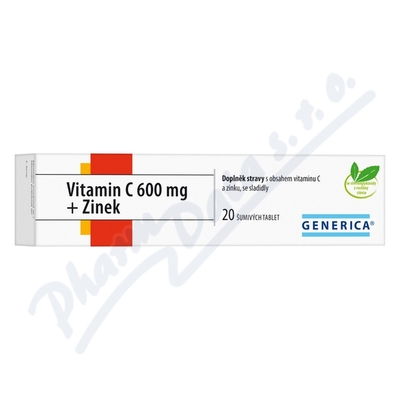 Vitamin C 600 mg + Zinek eff.tbl.20