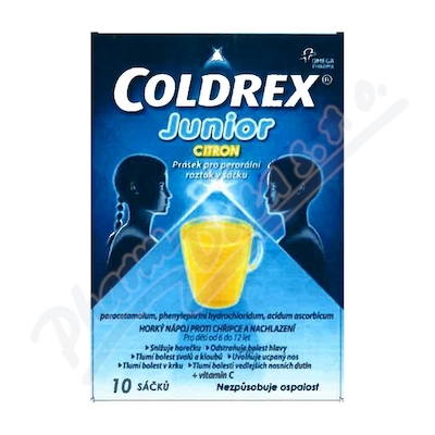 Coldrex Junior citron por.plv.sol.scc.10