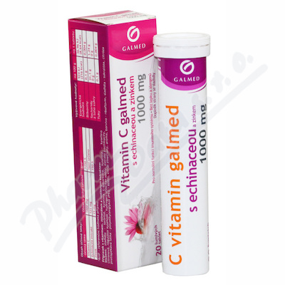 Vitamin C 1000mg Galmed s echinaceou eff.tbl.20