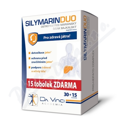 SILYMARIN DUO Da Vinci Academia tob.30+15 ZDARMA