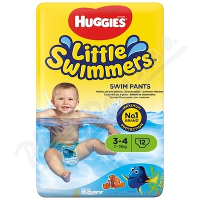 HUGGIES Little Swimmers vel.3-4-7-15kg 12ks