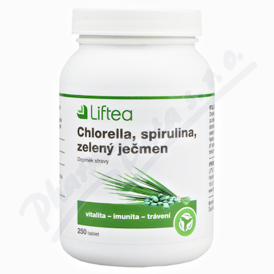 LIFTEA Chlorella-Spirulina-Zel.ječmen 250tbl.