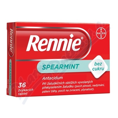 Rennie Spearmint bez cukru 680mg-80mg tbl.mnd.36