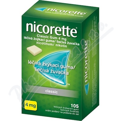 Nicorette Classic Gum 4mg orm.gum.mnd.105x4mg