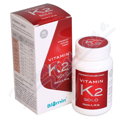 Vitamin K2 SOLO 60 tob. Biomin