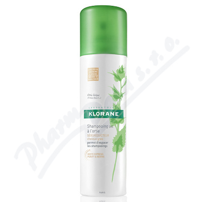 KLORANE Suchý šampon kopřiva pro tm.vlasy 150ml