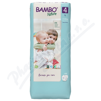 Bambo Nature 4 dtsk plenk. kalhotky 7-14kg 48ks