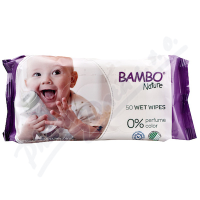 Bambo Nature dtsk vlhen ubrousky 50 ks