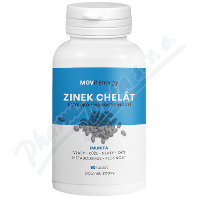 Zinek Chelt 15 mg tbl.90 MOVit