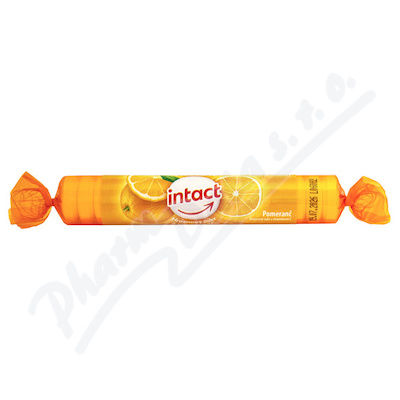 Intact hroznov cukr s vit.C pomeran 40g (rolika