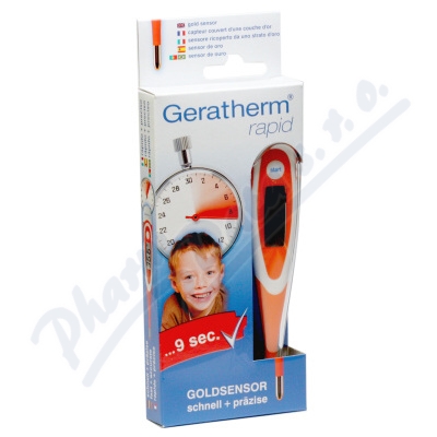 Teplomr digitl.s ohebnm koncem Geratherm rapid