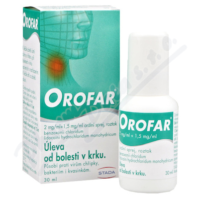 Orofar 2mg-ml+1.5mg-ml orm.spr.sol.1x30ml
