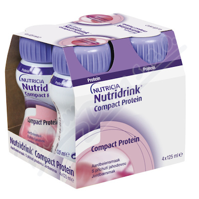 Nutridrink Compact Protein p.jahod.sol.4x125ml