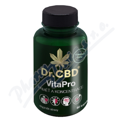 Dr.CBD VitaPro Pam a koncentrace cps.60