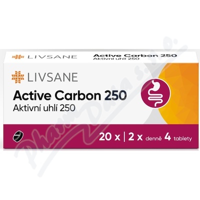 LIVSANE Active Carbon 250 CZ tbl.20