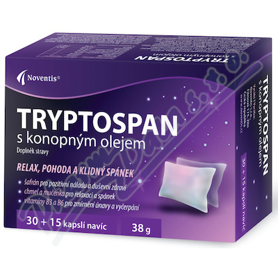 Tryptospan s konopnm olejem cps.30+15