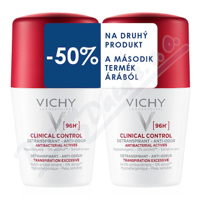 VICHY 96H Detranspirant proti zpachu DUO 2x50ml