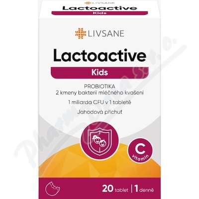 LIVSANE Lactoactive Kids PROBIOTIKA tbl.20