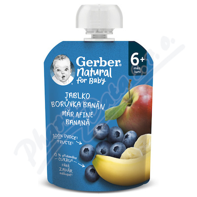 Gerber Natural kapsika jablko-borv.-bann 90g 6M