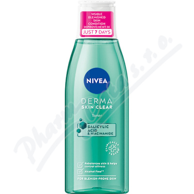 NIVEA Derma Skin Clear pleov voda 200ml 98758