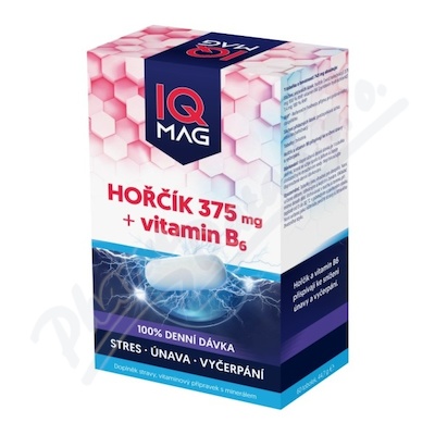 IQ Mag hok 375mg + vit.B6 tob.60