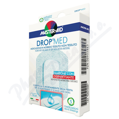 DROP MED Rychloobvaz Steril. Antisep 7x5 cm-5 ks