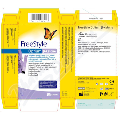 FreeStyle Optium beta-ketone 10ks exp.05/24