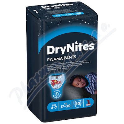 DryNites kalh.abs. pro chlapce 4-7let-17-30kg-10ks