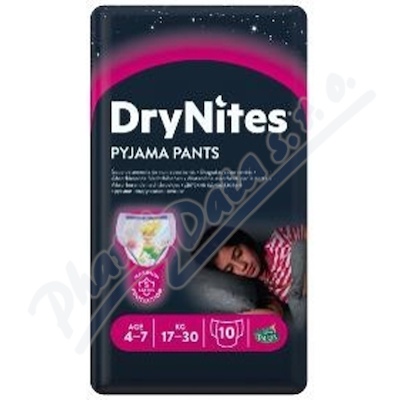 DryNites natah.kalhotky dvky 4-7let-17-30kg-10ks
