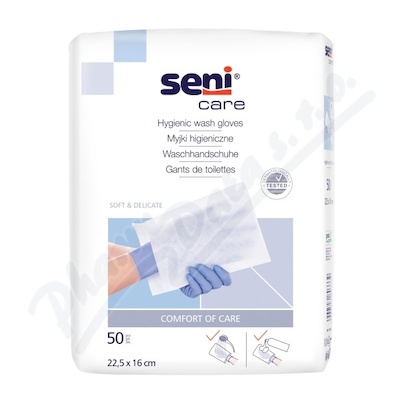 Seni Care myc nky bez flie 22.5x16cm 50ks