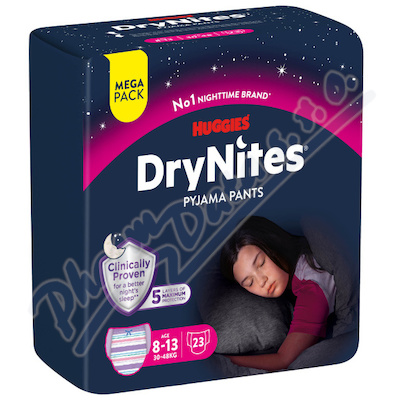 DryNites natah.kalhot.dvky 8-13let-30-48kg-23ks
