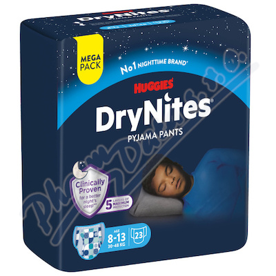 DryNites natah.kalhot.chlapci 8-13let-30-48kg-23ks