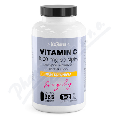 MedPharma Vitamin C 1000mg se pky tbl.365