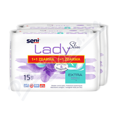 Seni Lady Slim Extra inkont.vloky 1+1 2x15ks