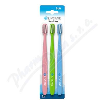 LIVSANE Zubn kartek Sensitive SOFT 3ks
